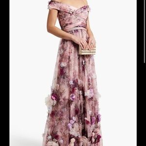 Marchessa Notte Pink Tulle Flower Dress